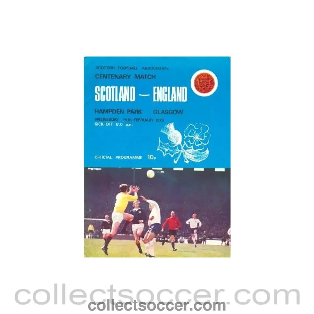 1973 Scotland v England official programme 14/02/1973 - Collect Soccer