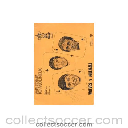 1973 - Wolverhampton Wanderers v Millwall official programme 24/02/1973 - Collect Soccer