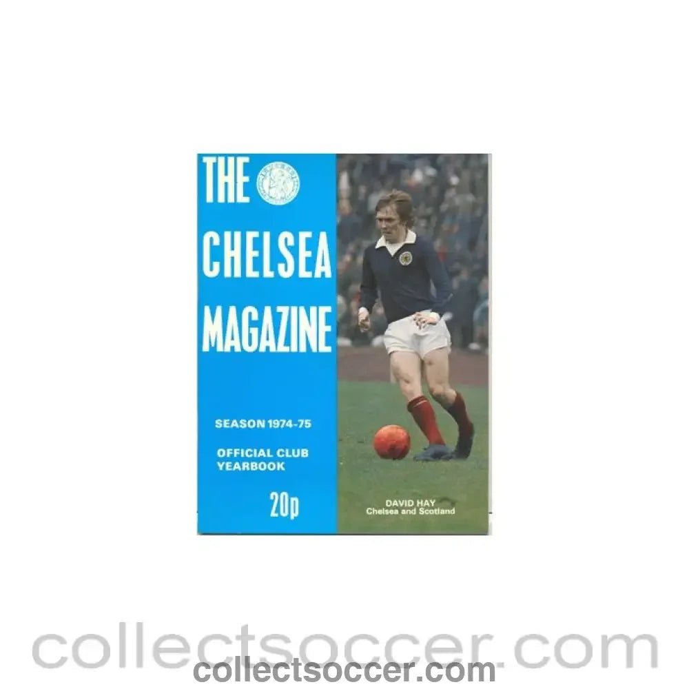 1974 - 1975 Chelsea Official Yearbook and Magazine - Collect Soccer