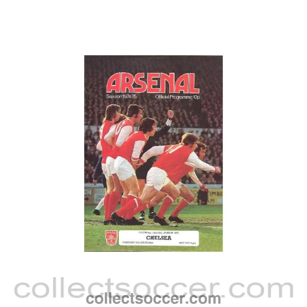 1974 - Arsenal v Chelsea official programme 26/12/1974