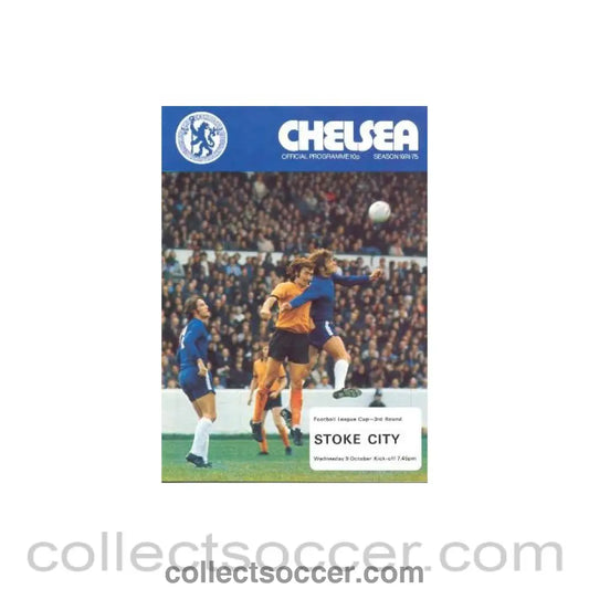 1974 - Chelsea v Stoke City official programme 09/10/1974
