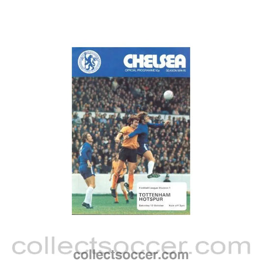 1974 - Chelsea v Tottenham Hotspur official programme 12/10/1974