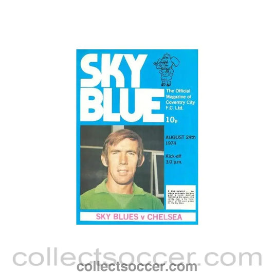 1974 - Coventry City vChelsea official programme 24/08/1974