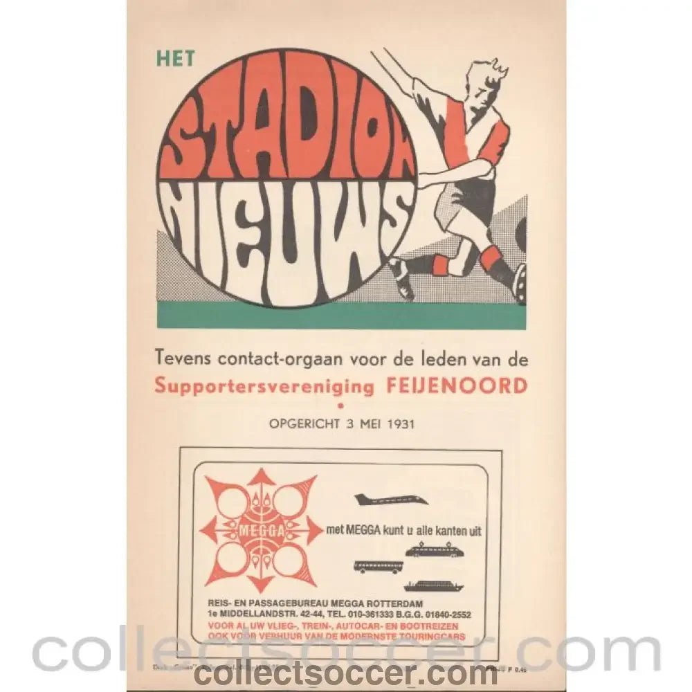 1974 Cup Winners Cup Final Programme AC Milan v Magdeburg - Collect Soccer