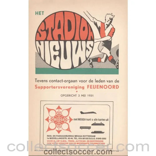1974 Cup Winners Cup Final Programme AC Milan v Magdeburg - Collect Soccer