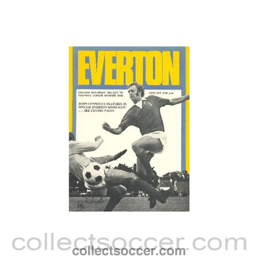 1974 - Everton vChelsea official programme 19/10/1974
