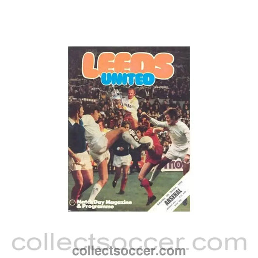 1974 - Leeds United v Arsenal official programme 05/10/1974 Football League - Collect Soccer