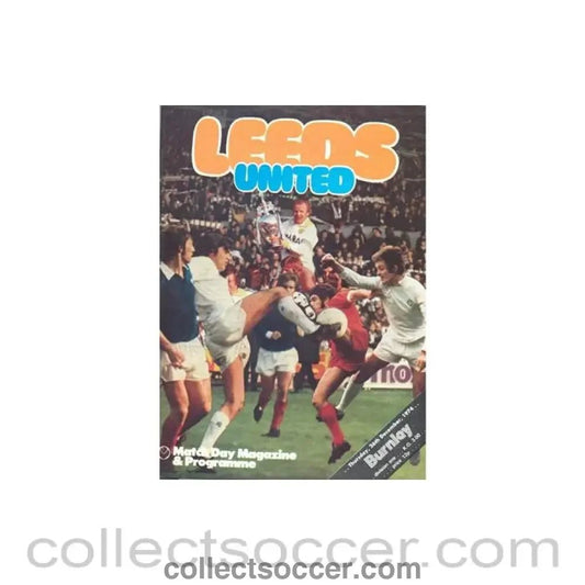 1974 - Leeds United v Burnley official programme 26/12/1974 Football League - Collect Soccer