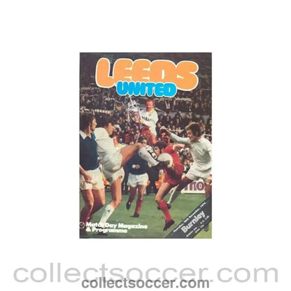 1974 - Leeds United v Burnley official programme 26/12/1974 Football League - Collect Soccer