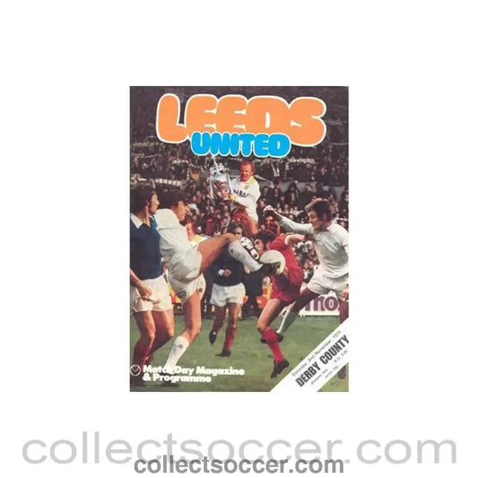 1974 - Leeds United v Derby County official programme 02/11/1974 Football League - Collect Soccer