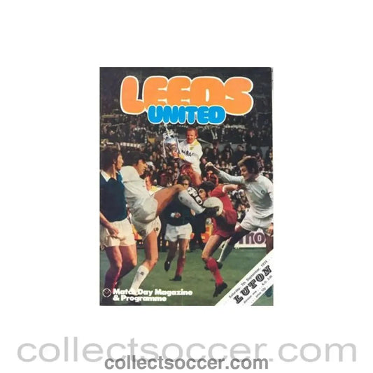 1974 - Leeds United v Luton Town official programme 07/09/1974 Football League - Collect Soccer