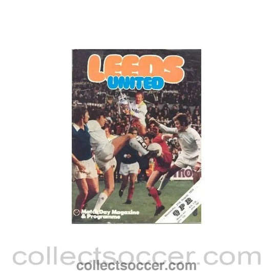 1974 - Leeds United v Queen's Park Rangers official programme 21/08/1974 Football League - Collect Soccer