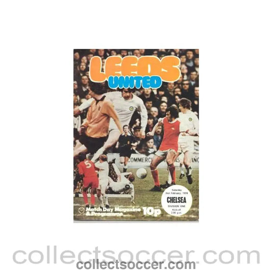 1974 - Leeds United vChelsea official programme 02/02/1974