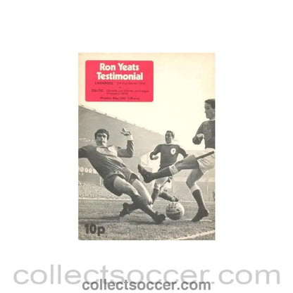 1974 - Liverpool v Celtic official programme 13/05/1974 Ron Yeats Testimonial Match - Collect Soccer
