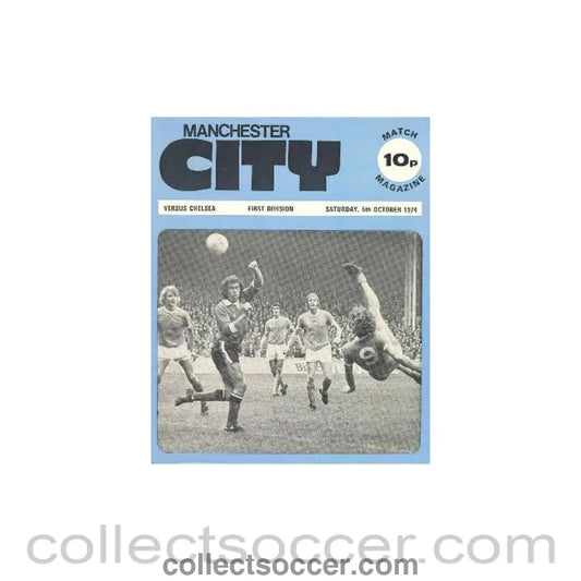 1974 - Manchester City vChelsea official programme 05/10/1974