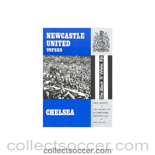 1974 - Newcastle United vChelsea official programme 16/11/1974