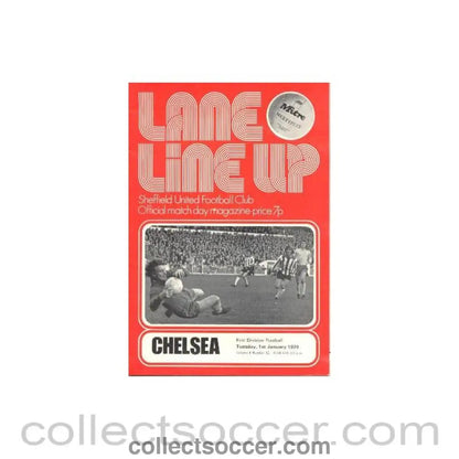 1974 - Sheffield United vChelsea official programme 01/01/1974 - Collect Soccer