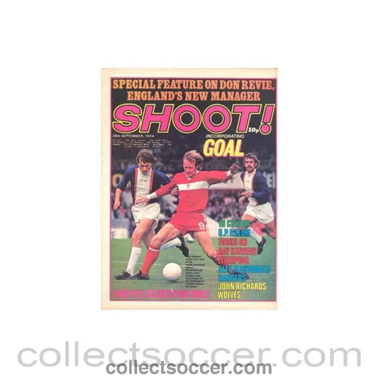 1974 - Shoot! Magazine of 28/09/1974 - Collect Soccer