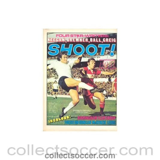 1974 - Shoot! Magazine of 30/11/1974 - Collect Soccer