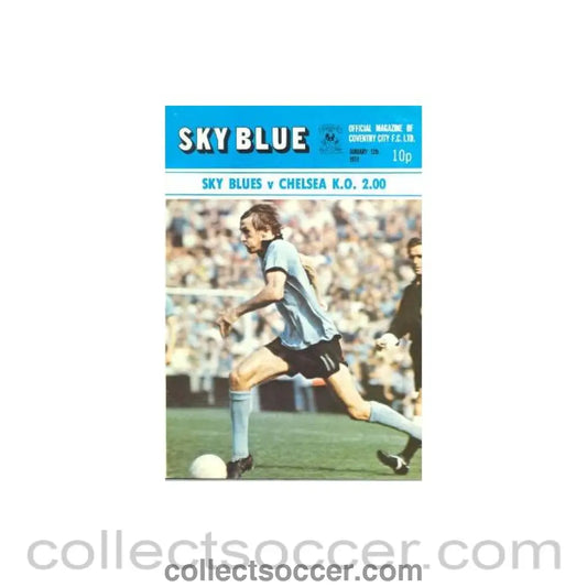 1974 - Sky Blues vChelsea official programme 12/01/1974