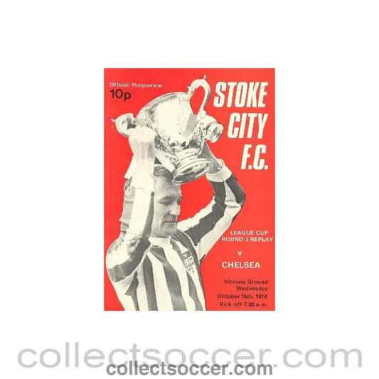 1974 - Stoke City vChelsea official programme 16/10/1974