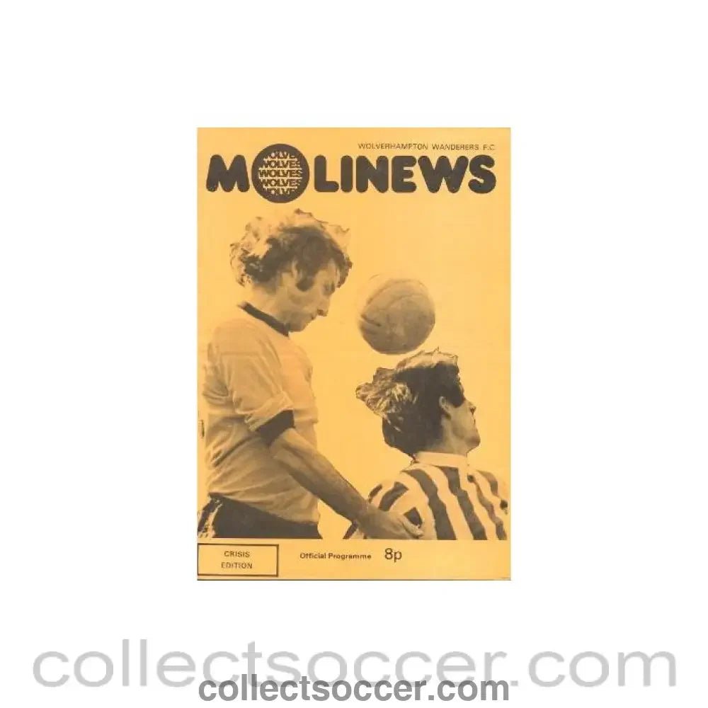 1974 - Wolverhampton Wanderers v Birmingham City official programme 16/02/1974 - Collect Soccer