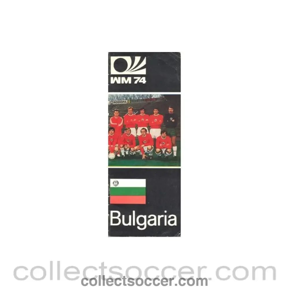 1974 World Cup Bulgarian Media Guide - Collect Soccer