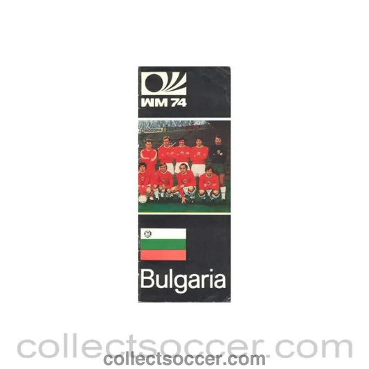 1974 World Cup Bulgarian Media Guide - Collect Soccer
