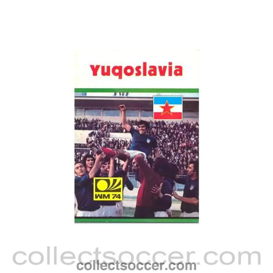 1974 World Cup - Yugoslavia Media Guide/ Programme in English - Collect Soccer