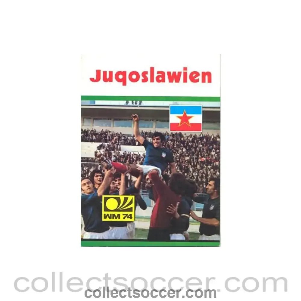 1974 World Cup Yugoslavian Media Guide - In German - Collect Soccer