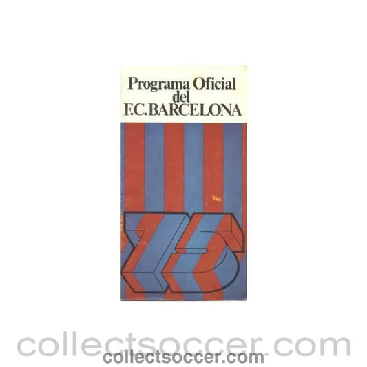 1975 - Barcelona v Leeds United official programme 23/04/1975 - Collect Soccer