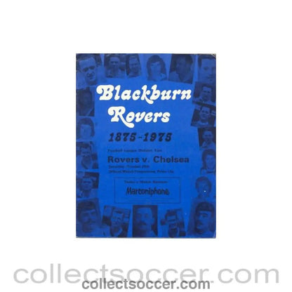 1975 - Blackburn Rovers vChelsea official programme 25/10/1975 - Collect Soccer