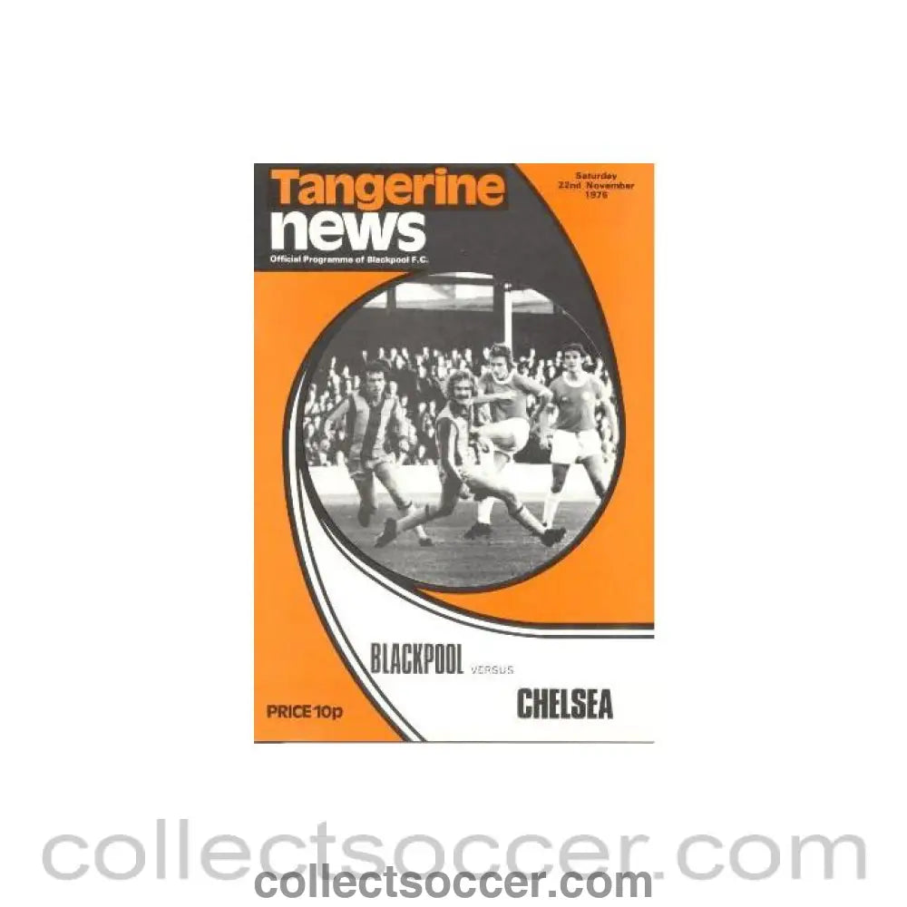 1975 - Blackpool vChelsea official programme 22/11/1975