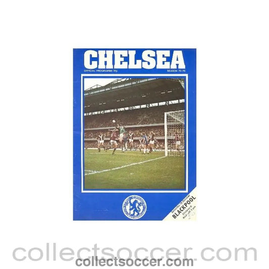 1975 - Chelsea v Blackpool official programme 18/10/1975 - Collect Soccer