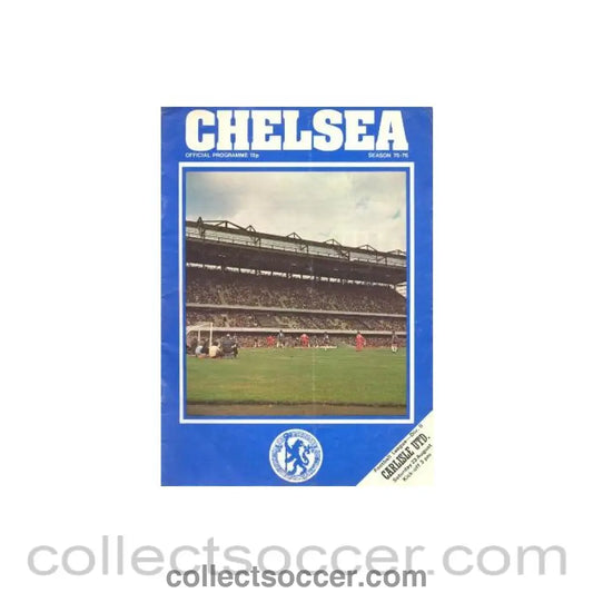 1975 - Chelsea v Carlisle United official programme 23/08/1975