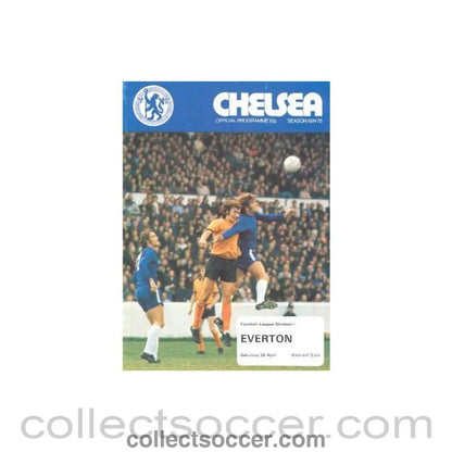1975 - Chelsea v Everton official programme 26/04/1975 - Collect Soccer