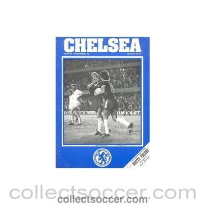 1975 - Chelsea v Nottingham Forest official programme 06/09/1975 - Collect Soccer