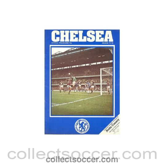 1975 - Chelsea v Notts County official programme 15/11/1975