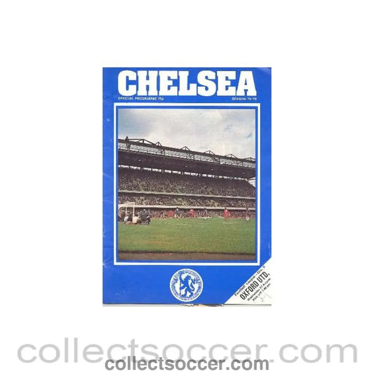 1975 - Chelsea v Oxford United official programme 27/08/1975 Football League