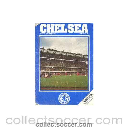 1975 - Chelsea v Oxford United official programme 27/08/1975 Football League reduced price