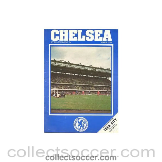 1975 - Chelsea v York City official programme 04/10/1975