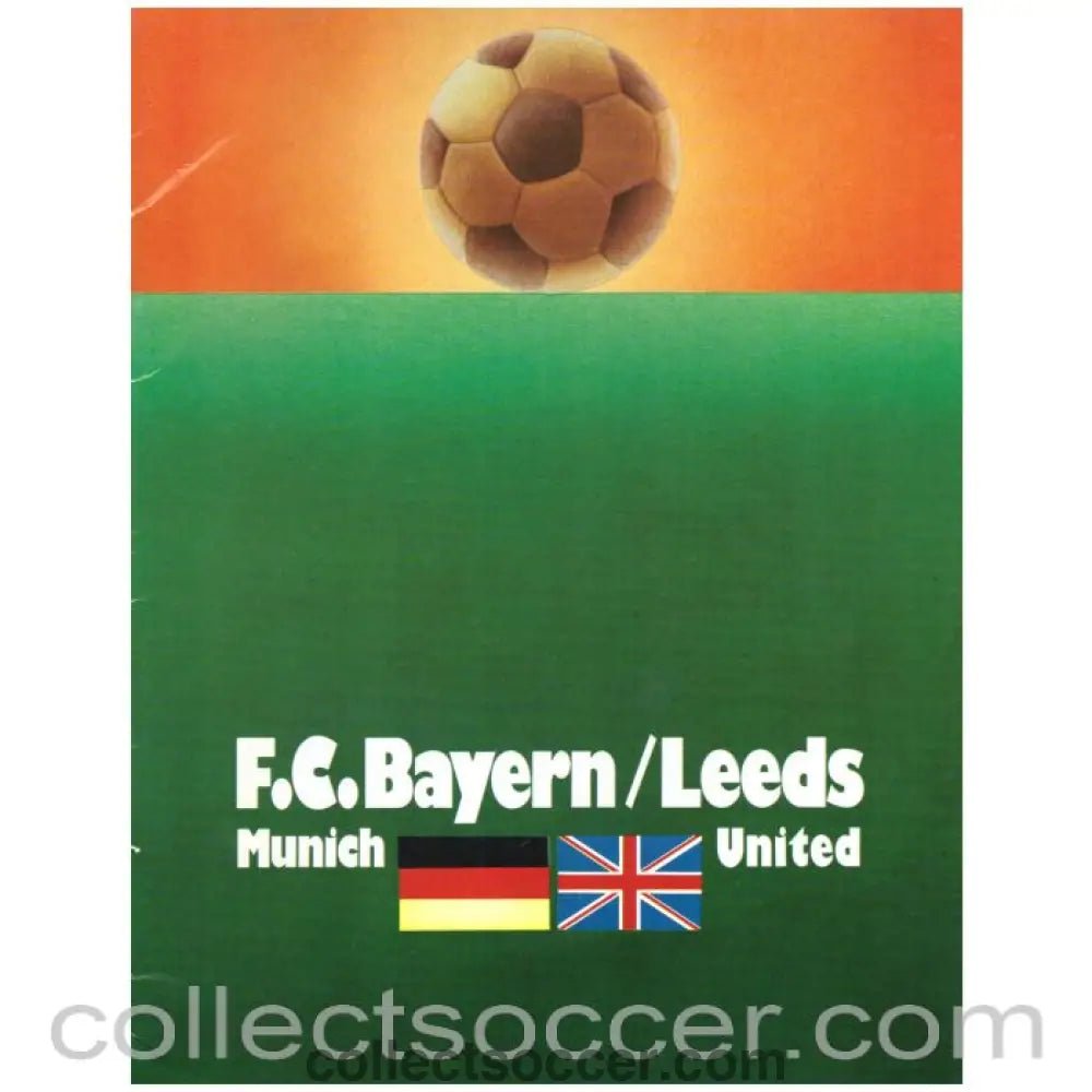 1975 European Cup Final Official Programme Leeds United v Bayern Munich - Collect Soccer