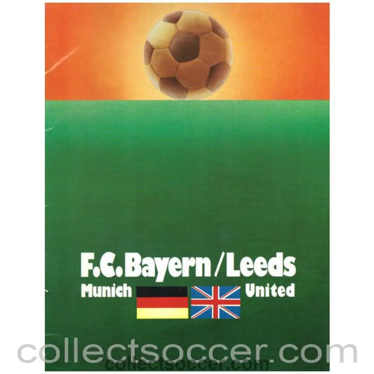 1975 European Cup Final Official Programme Leeds United v Bayern Munich - Collect Soccer