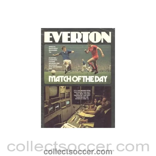 1975 - Everton v Liverpool official programme 27/09/1975 - Collect Soccer