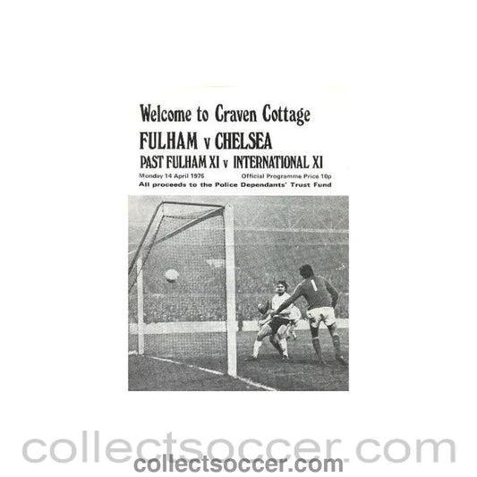 1975 - Fulham vChelsea official programme 14/04/1975