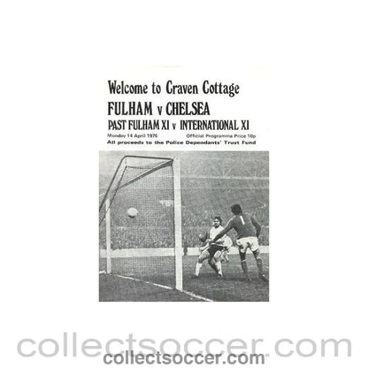 1975 - Fulham vChelsea official programme 14/04/1975 - Collect Soccer