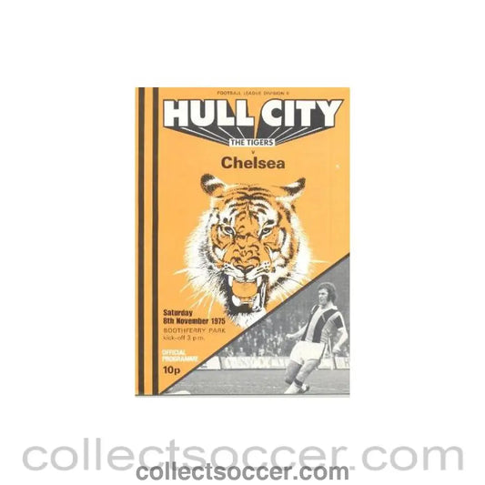 1975 - Hull vChelsea official programme 08/11/1975