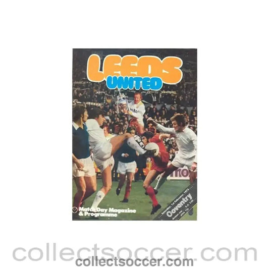 1975 - Leeds United v Coventry City official programme 01/02/1975 Football League - Collect Soccer