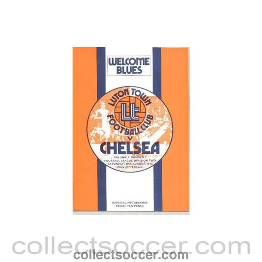 1975 - Luton Town v Chelsea official programme 30/08/1975