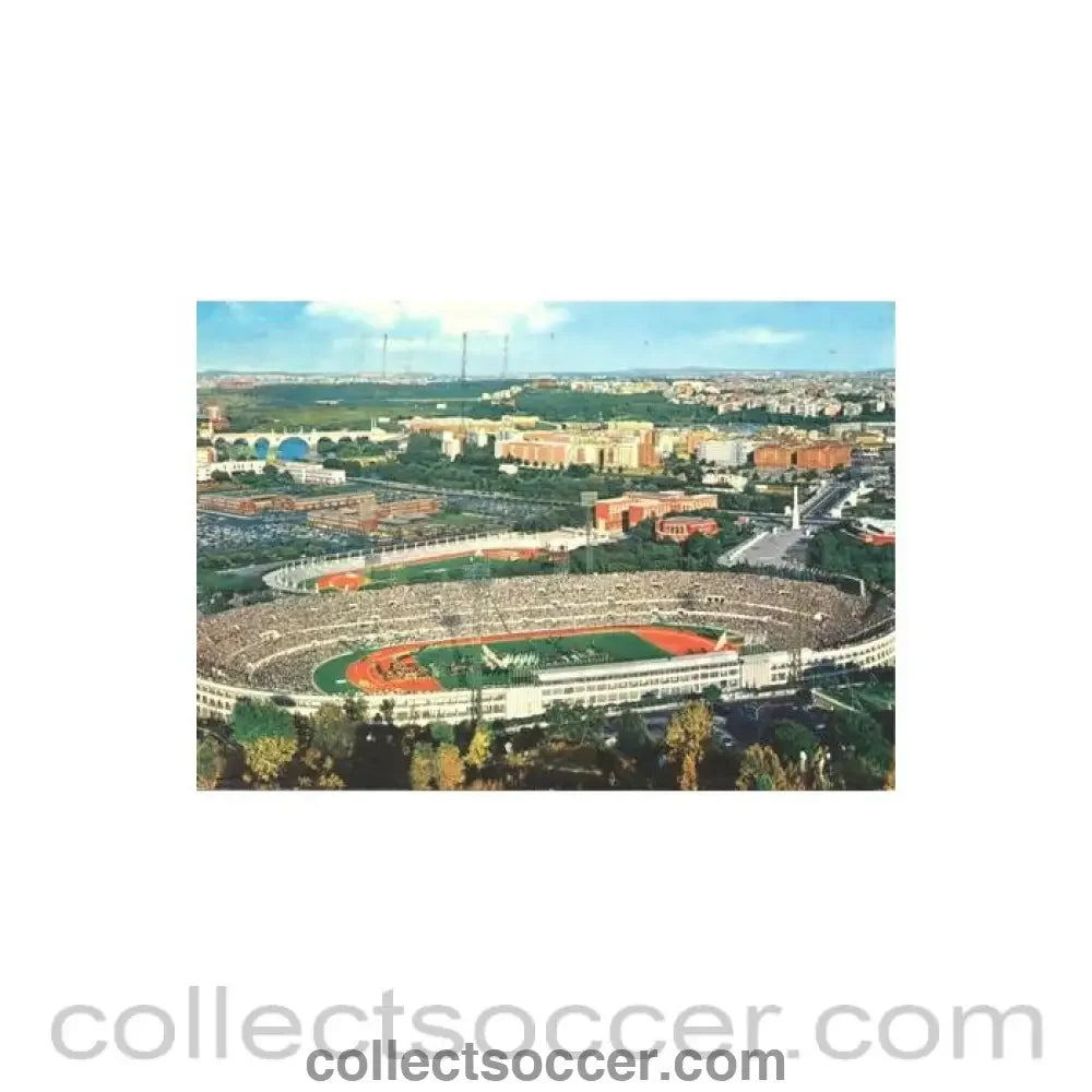 1975 - Rome Olympic Stadium postcard of 26/06/1975